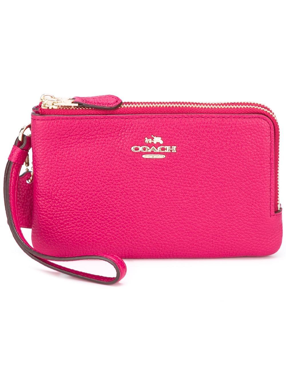 pink and purple purse